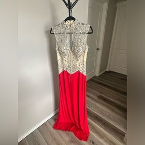 Red Pageant/Prom dress size 10